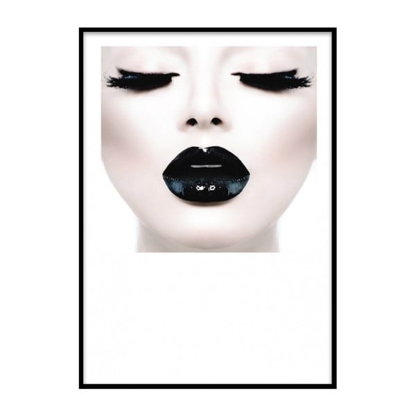 Plakāts rāmī Piacenza Art Black Lady Head, 30 x 20 cm