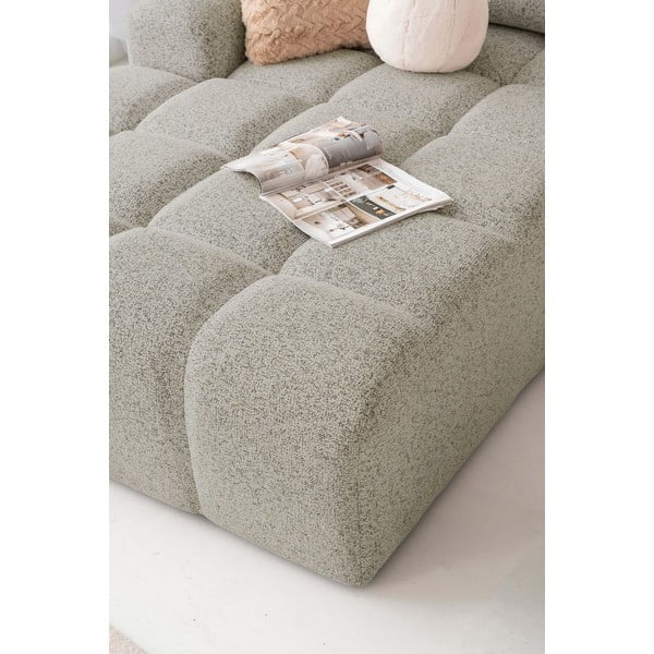 Gaiši brūns salokāms modulārais stūra dīvāns ar uzglabāšanas vietu (ar kreiso stūri) Lulu – Miuform-image-4