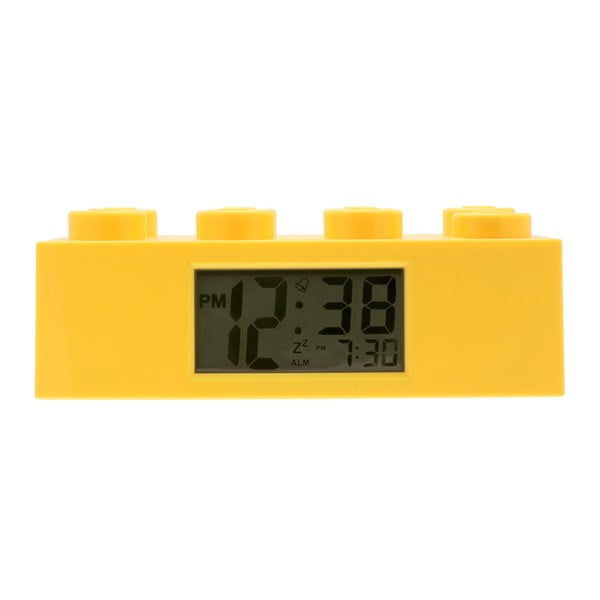 Dzeltens pulkstenis ar LEGO® Brick modinātāju