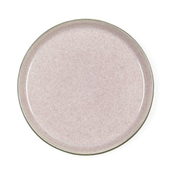 Pūdera rozā māla deserta šķīvis Bitz Mensa, diametrs 21 cm