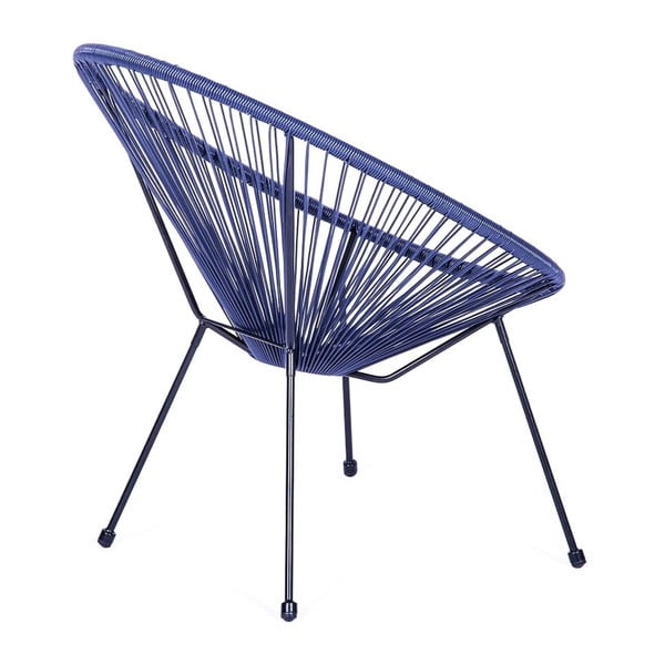 Zils metāla/plastmasas dārza atpūtas krēsls Avocado Comfort – Bonami Selection-image-3