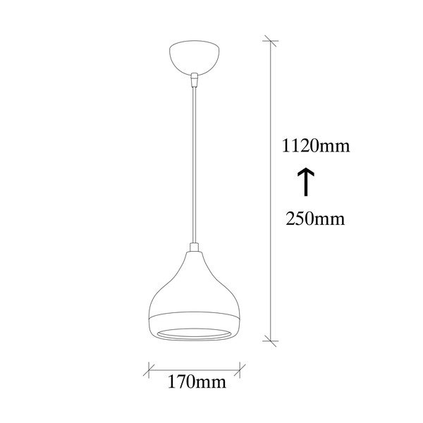 Piekaramā lampa melnā un vara krāsā Opviq lights Yildo, ø 17 cm-image-3