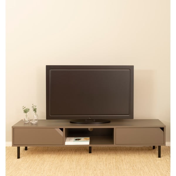 Tumši pelēks TV galdiņš 177x39 cm Corner – Tenzo-image-1