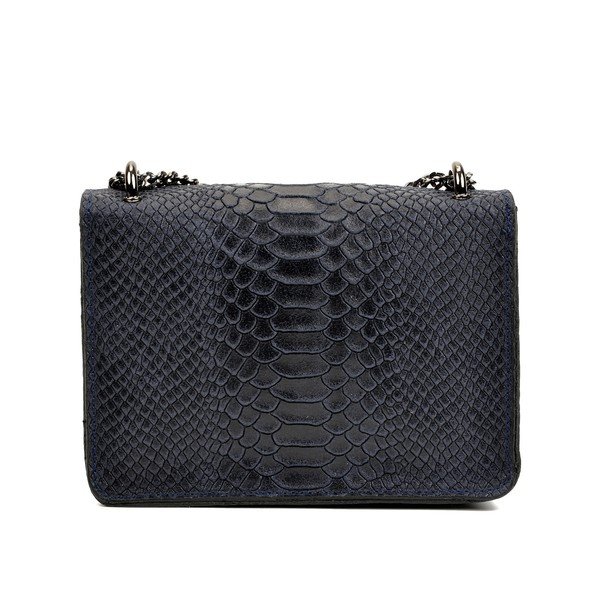 Tumši zila ādas somiņa Carla Ferreri Bella-image-1