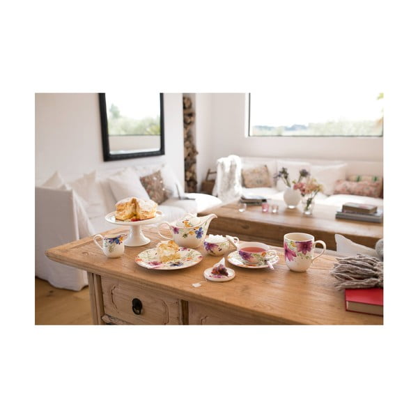 Porcelāna šķīvis ar ziedu motīvu Villeroy & Boch Mariefleur Tea, ⌀ 16 cm-image-2