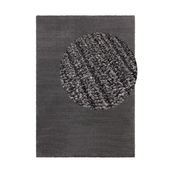 Antracīta paklājs Elle Decoration Glow Loos, 200 x 290 cm