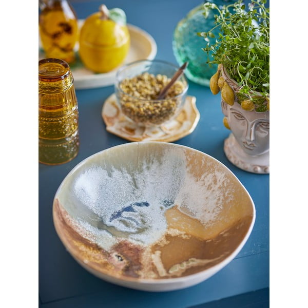 Krēmkrāsas akmensmasas bļodiņa 1,3 l Lacey – Bloomingville-image-1