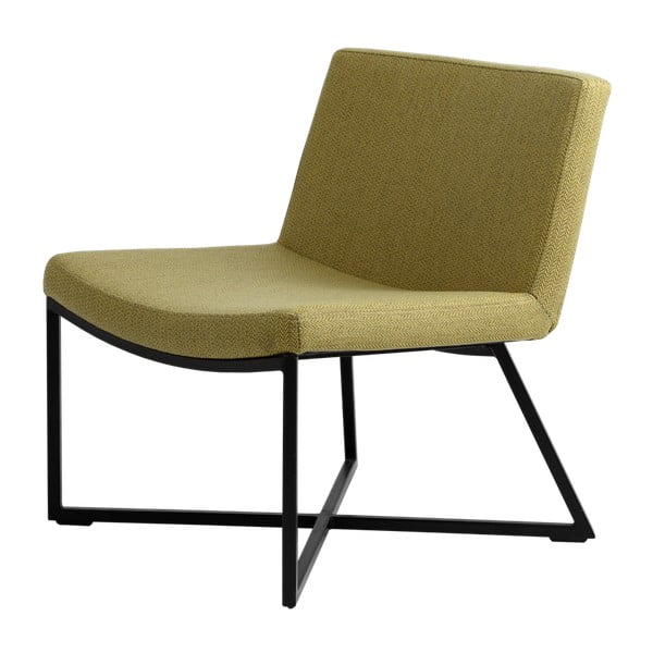 Zaļš krēsls ar melnu pamatni Custom Form Zero