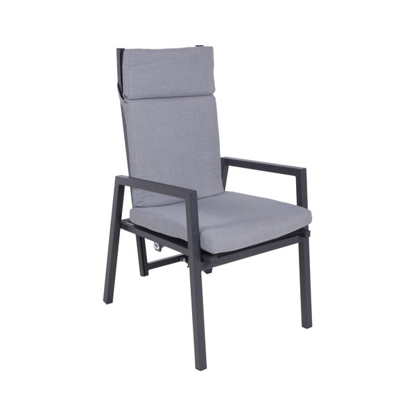 Pelēks metāla dārza krēsls Sintra – Garden Pleasure