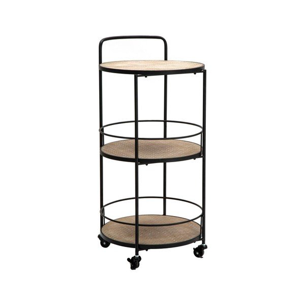 Metāla servēšanas galdiņš uz riteņiem 41,5x40 cm Arex – Mauro Ferretti