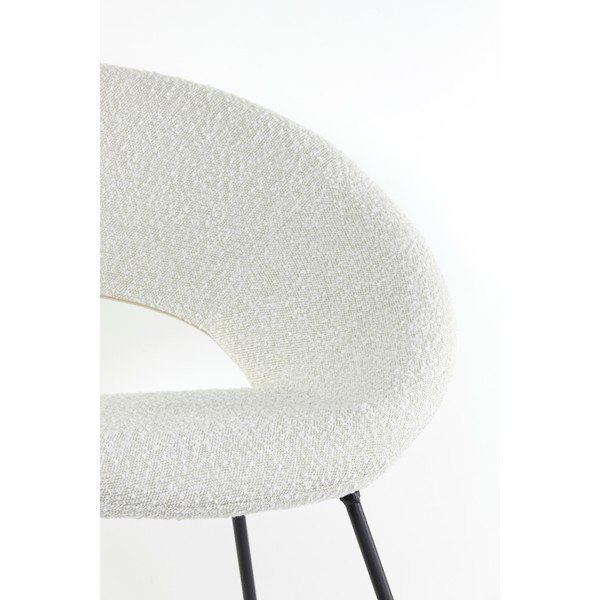 Balts atpūtas krēsls no buklē auduma Antony – Light & Living-image-1