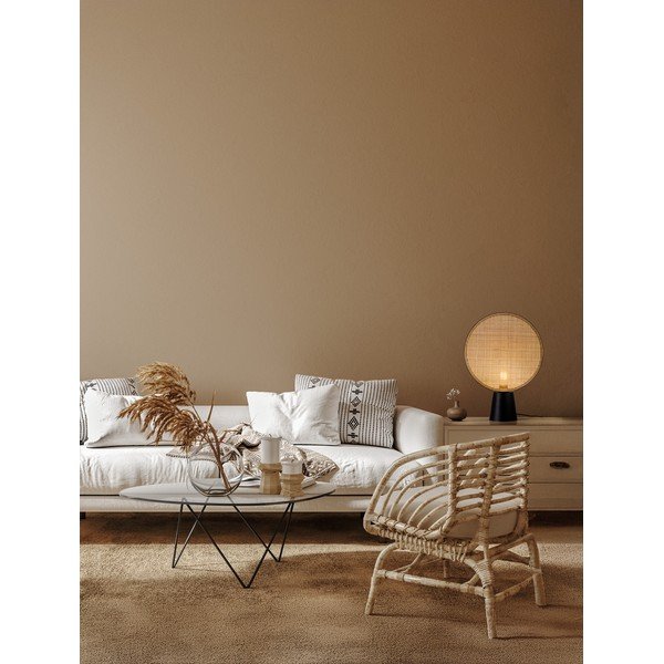 Matēti melna/dabīga toņa metāla galda lampa (augstums 48,5 cm) Tierra – Nova Luce-image-2