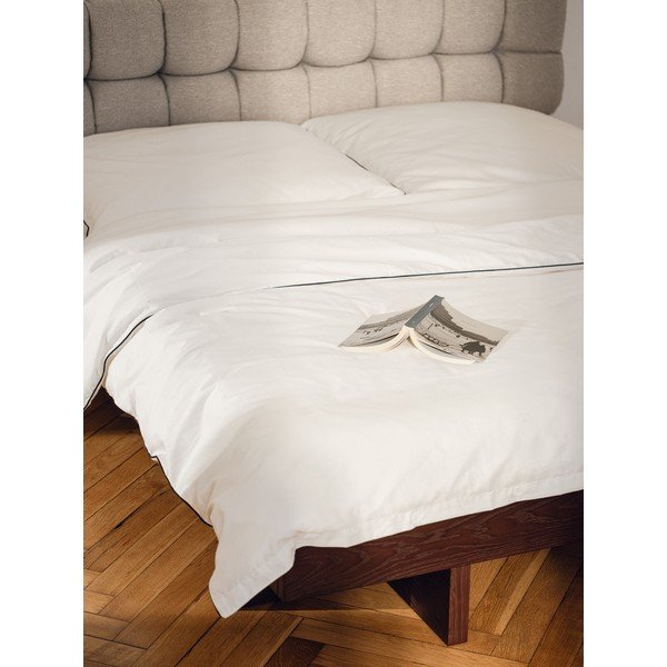 Brūna divvietīga gulta no MDF ar oškoka imitāciju bez galvgaļa ar redelēm 160x200 cm Kito – noo.ma-image-3