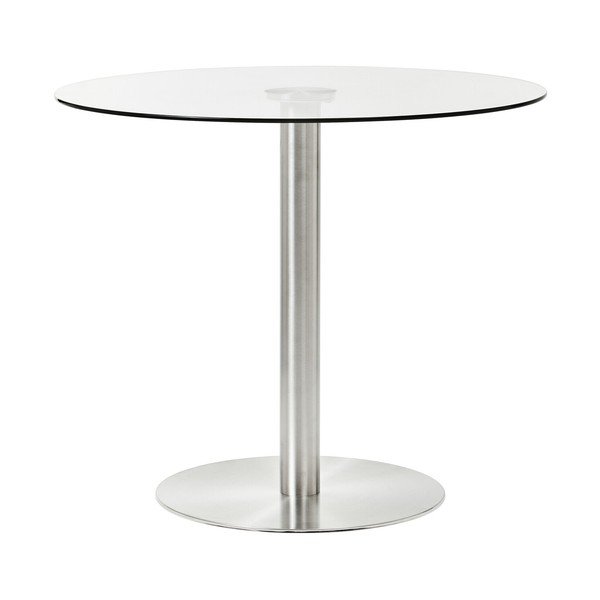 Apaļš ēdamgalds ar stikla galda virsmu ø 90 cm Metropolitan – Premier Housewares