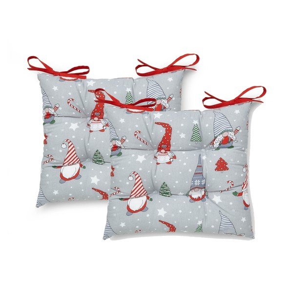 Sēdekļa spilveni ar Ziemassvētku motīvu (2 gab.) 40x40 cm Gnomes – Catherine Lansfield