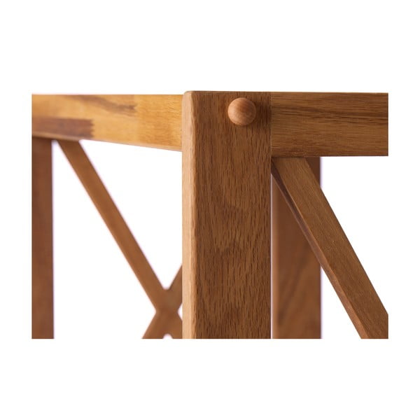 Dabīga toņa ozola masīvkoka plaukts 70x87 cm X-Shelf – Unique Furniture-image-4