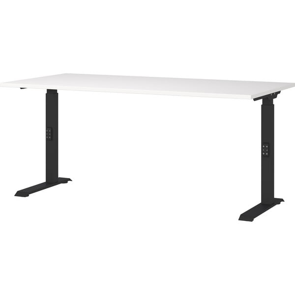 Darba galds ar regulējamu augstumu un baltu galda virsmu 80x160 cm Downey – Germania