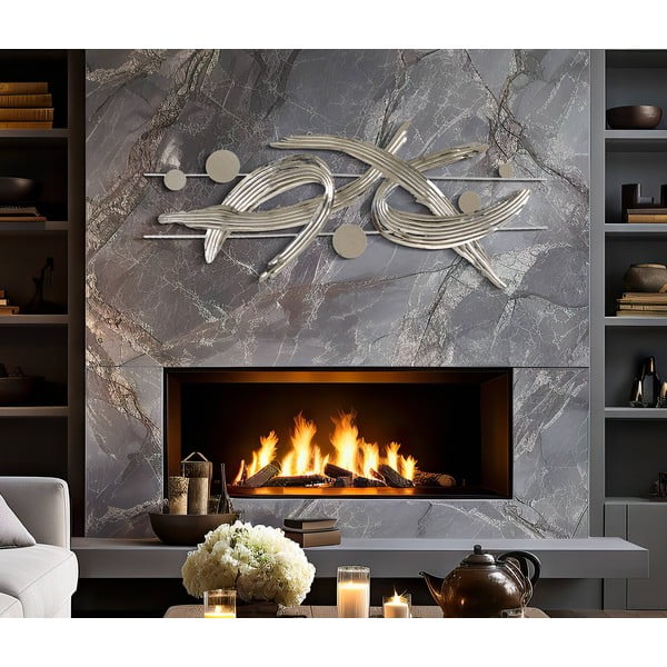 Metāla sienas dekors 121x52 cm Mondrian – Mauro Ferretti-image-1