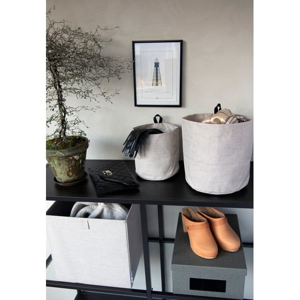 Tekstila uzglabāšanas grozs ø 17x17 cm Soft Storage – Bigso Box of Sweden-image-3