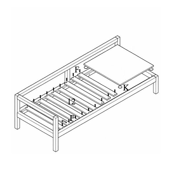 Daudzfunkcionālais dīvāns Karup Soul Black/Pistacio/Gris-image-3