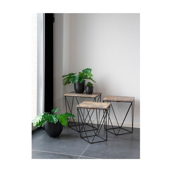 Metāla puķu poda apvalki (3 gab.) ø 22 cm Nova – House Nordic-image-4