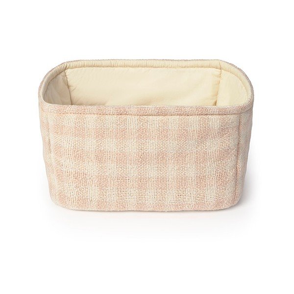 Gaiši rozā tekstila bērnu rotaļlietu grozs 30x20x20 cm Swan Rose – Lorena Canals