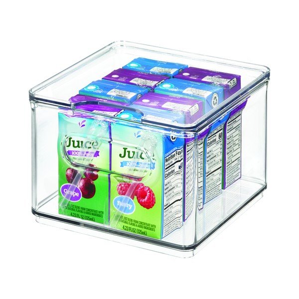 Caurspīdīga uzglabāšanas kaste ar vāku iDesign The Home Edit, 15,2 x 15,2 cm-image-2