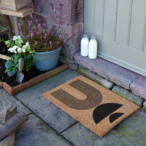Kokosšķiedras kājslauķis 40x60 cm Half Moon – Artsy Doormats-image-2