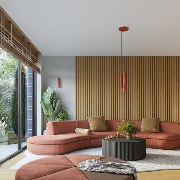 Ķieģeļu sarkana sienas lampa Gleam – Sollux-image-4