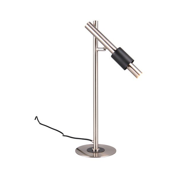 Melna/sudraba krāsas LED galda lampa (augstums 50 cm) Ikaris – Trio Select-image-3