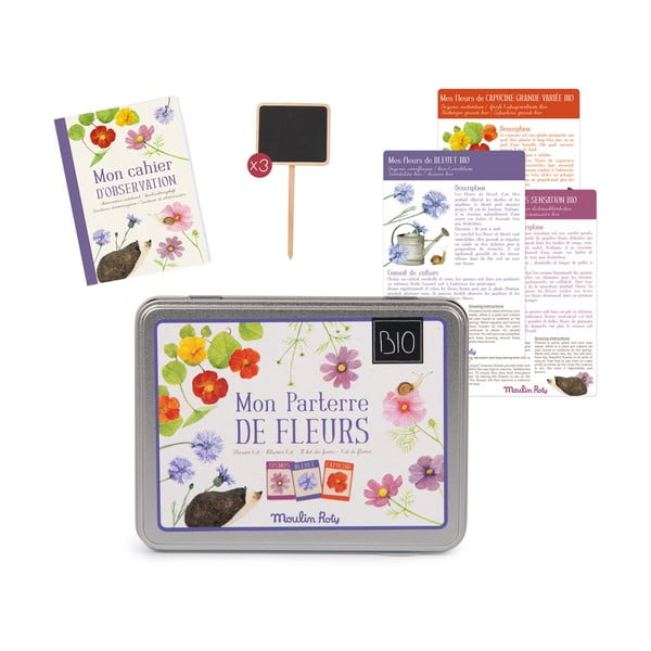 Ziedu sēklu un melnu Moulin Roty marķieru dēļu komplekts-image-2