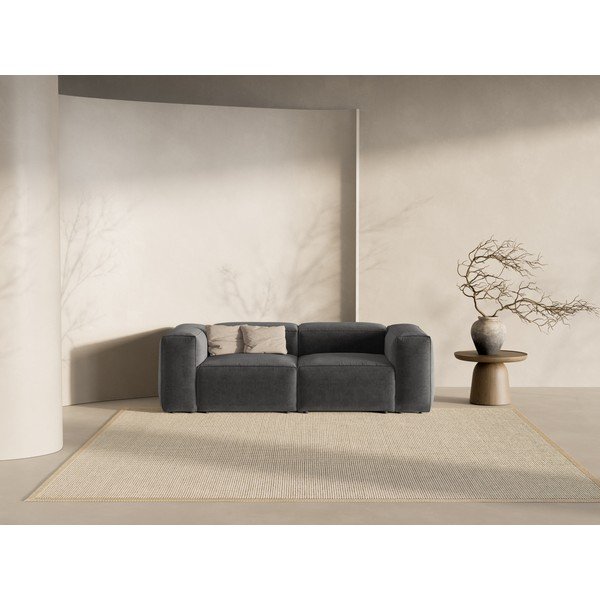 Tumši pelēks dīvāns 224 cm Bergamo – Cosmopolitan Design-image-1