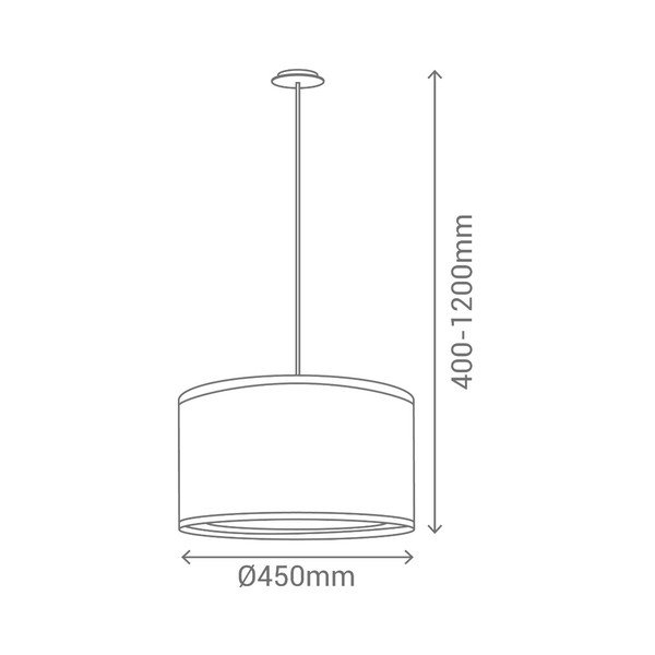 Balta piekaramā lampa SULION Hula-image-1