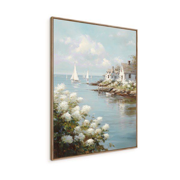 Drukāta glezna ar rāmi 60x80 cm Quiet Bay – Styler-image-4