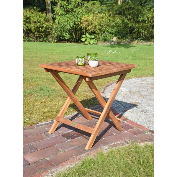 Akācijas masīvkoka dārza sānu galdiņš 50x50 cm Cleveland – Garden Pleasure-image-1