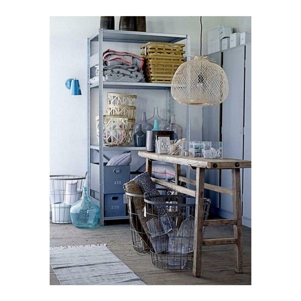 Dabīga toņa piekaramā lampa ar bambusa abažūru ø 42 cm Rodi – Bloomingville-image-3