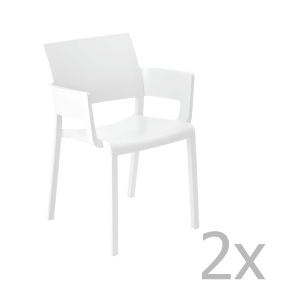 2 baltu dārza krēslu komplekts Resol Fiona