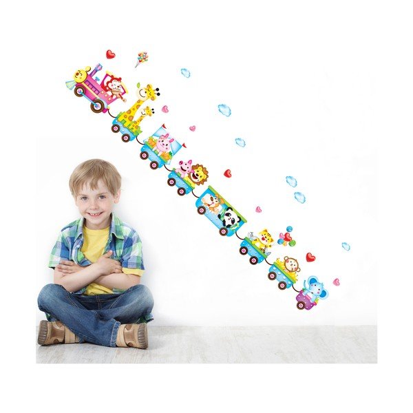 Sienas uzlīme Ambiance vilciens ar dzīvniekiem-image-2