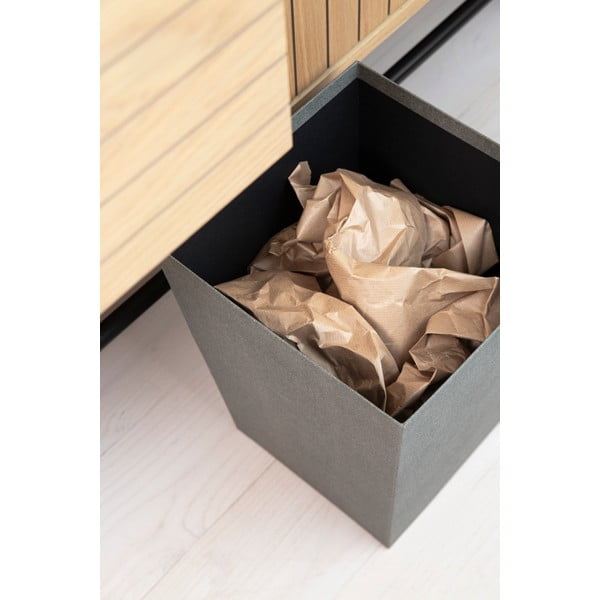 Pelēka atkritumu tvertne Sofia Canvas Paper Laminate – Bigso-image-3