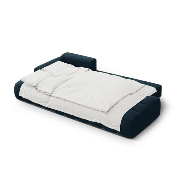 Zaļganzils samta salokāms/ar uzglabāšanas vietu stūra dīvāns (ar kreiso stūri/ar zvilni) Linz – Cosmopolitan Design-image-4