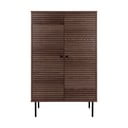 Tumši brūns skapītis ar ozolkoka imitāciju 80x130 cm Kyoto – House Nordic