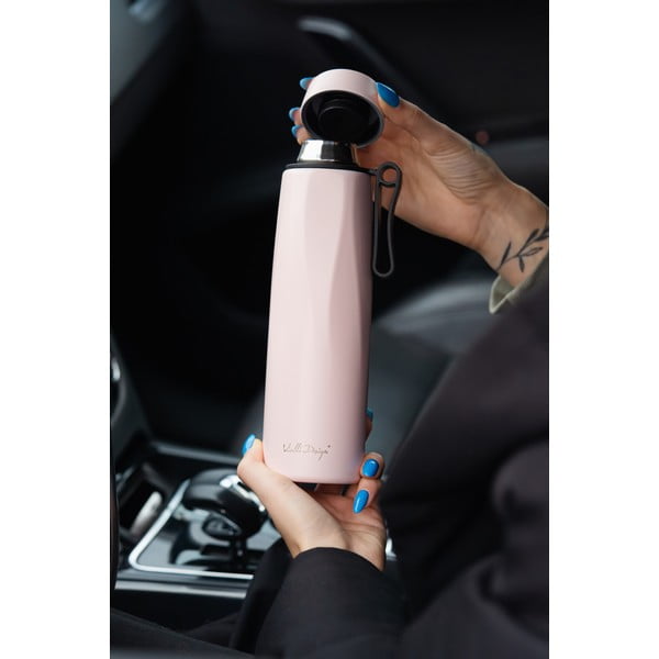 Rozā termoss 500 ml Fuori – Vialli Design-image-3
