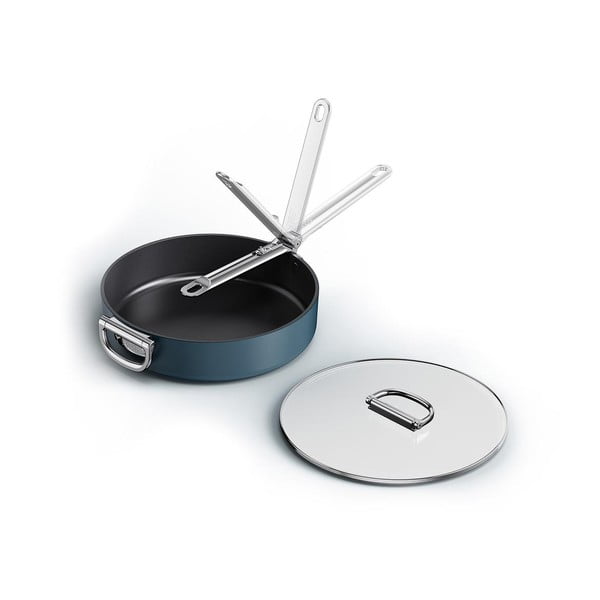 Panna ar vāku/ar keramikas pārklājumu ø 28 cm Space – Joseph Joseph-image-3