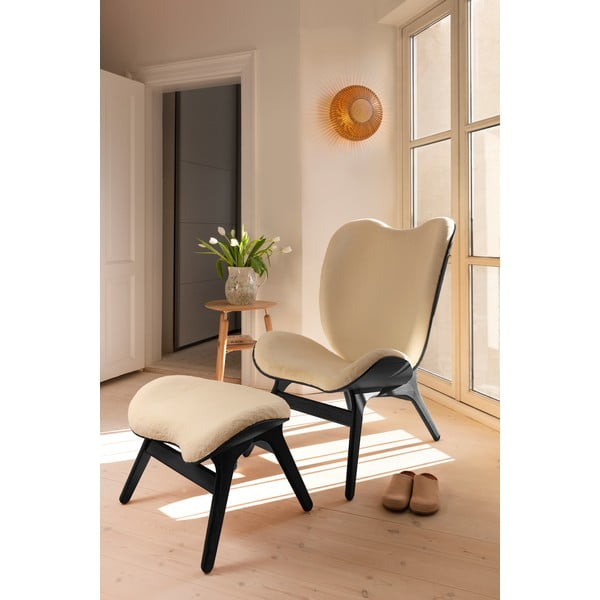 Dabīga toņa ozola masīvkoka griestu lampa no koka ø 35 cm Clava Up – UMAGE-image-3