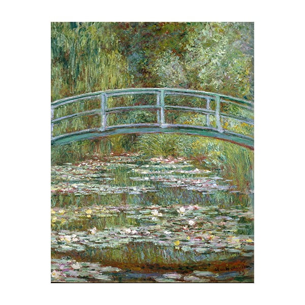Gleznas reprodukcija Claude Monet – Bridge Over a Pond of Water Lilies, 50 x 40 cm