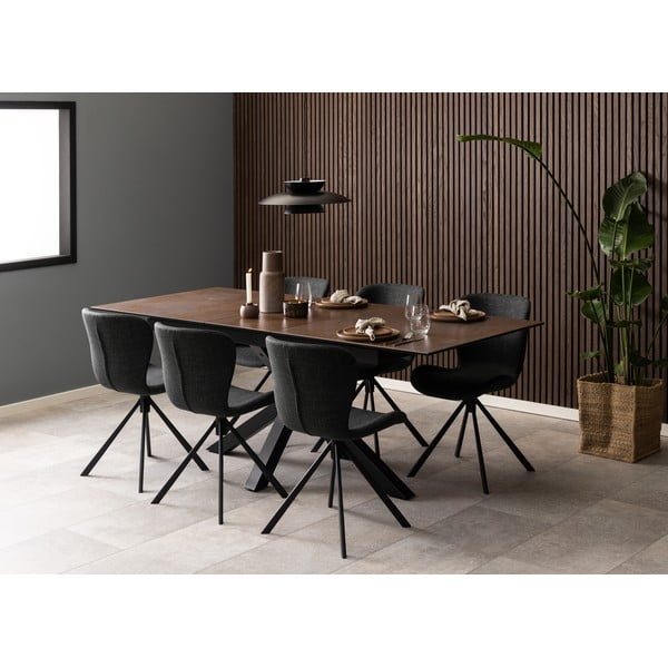 Tumši pelēki pusdienu krēsli (2 gab.) Batilda – Actona-image-3