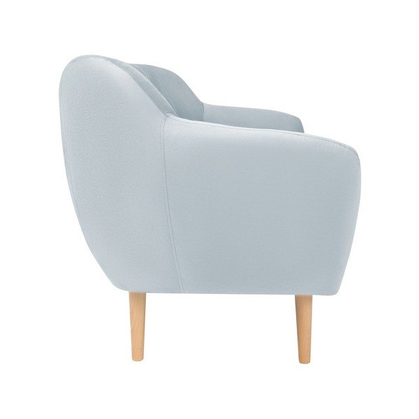 Gaiši zils samta dīvāns Mazzini Sofas Sardaigne, 158 cm-image-2