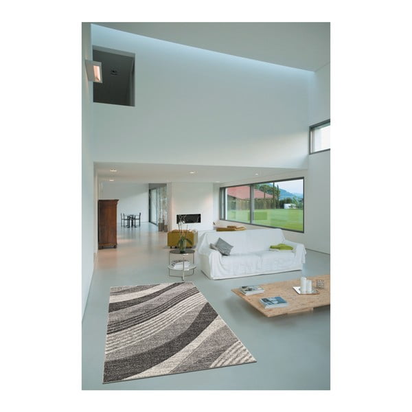 Pelēks paklājs Webtappeti Intarsio Wave, 160 x 230 cm
