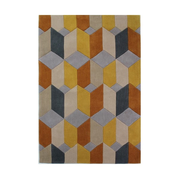 Dzeltens paklājs Flair Rugs Scope, 160 x 230 cm