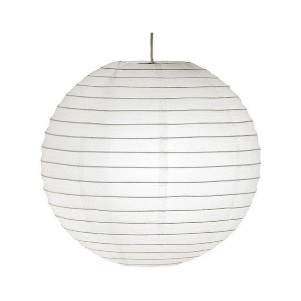 Balts abažūrs ø 40 cm Paper – Trio